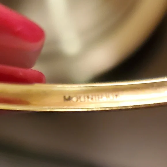 Two Gold bangles 10 kt - Picture 4 of 4